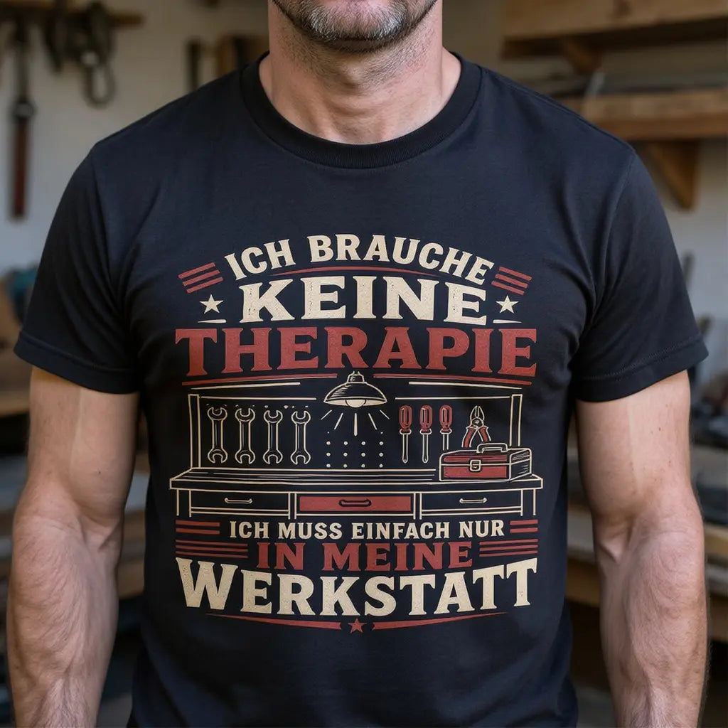 Ich Muss Nur In Meine Werkstatt - Handwerker T-Shirt