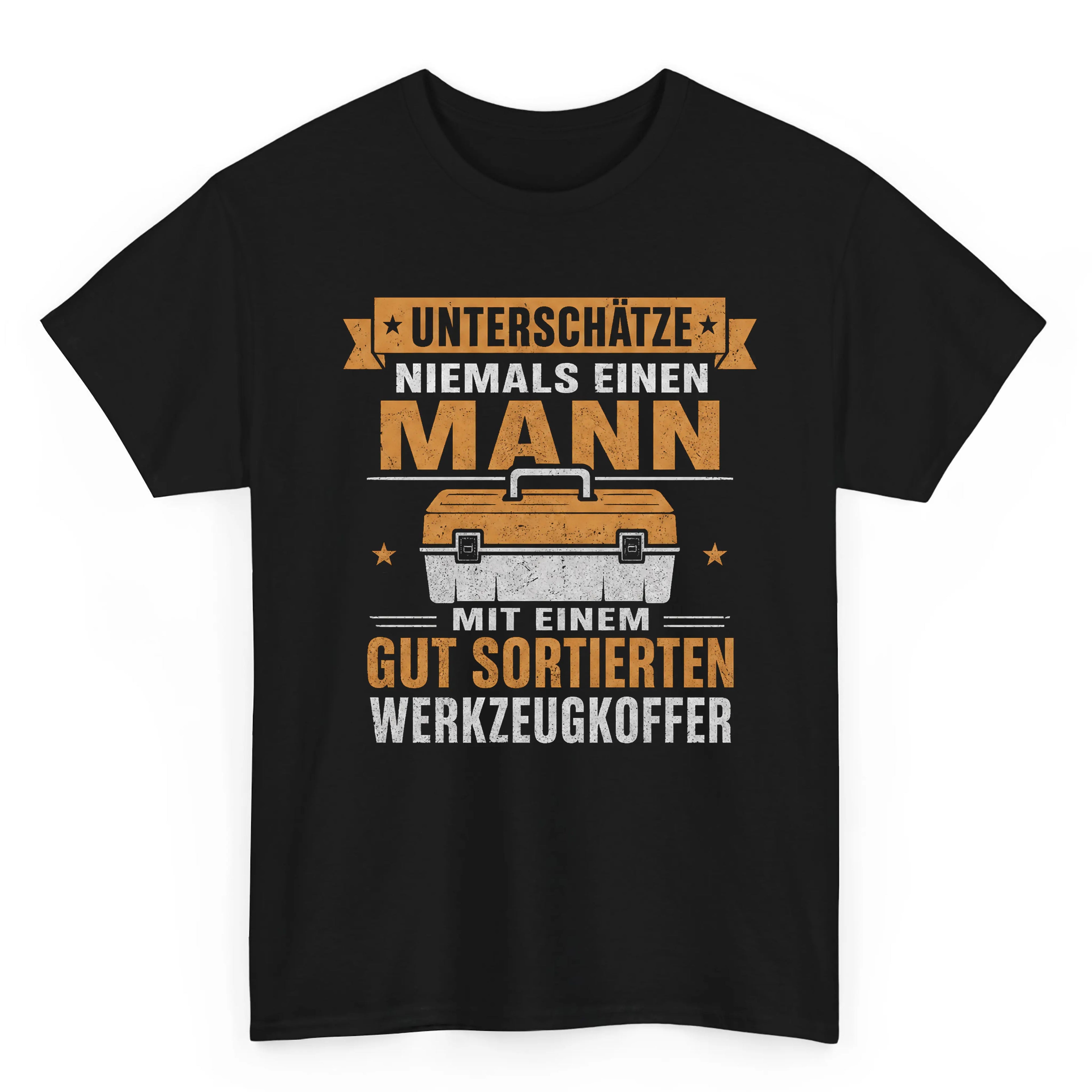 Mann Mit Einem Gut Sortierten Werkzeugkoffer - Handwerker T-Shirt