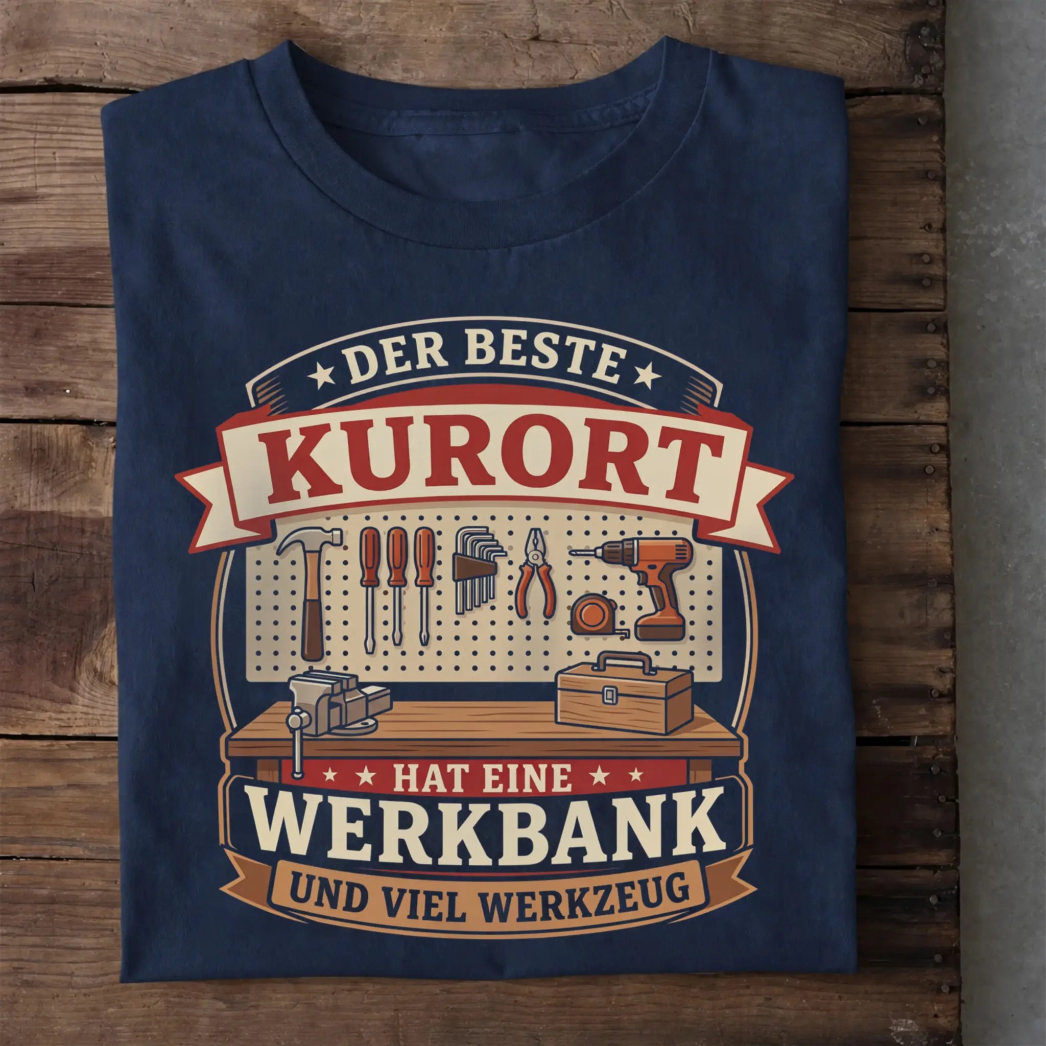 Der Beste Kurort Emblem - Handwerker T-Shirt