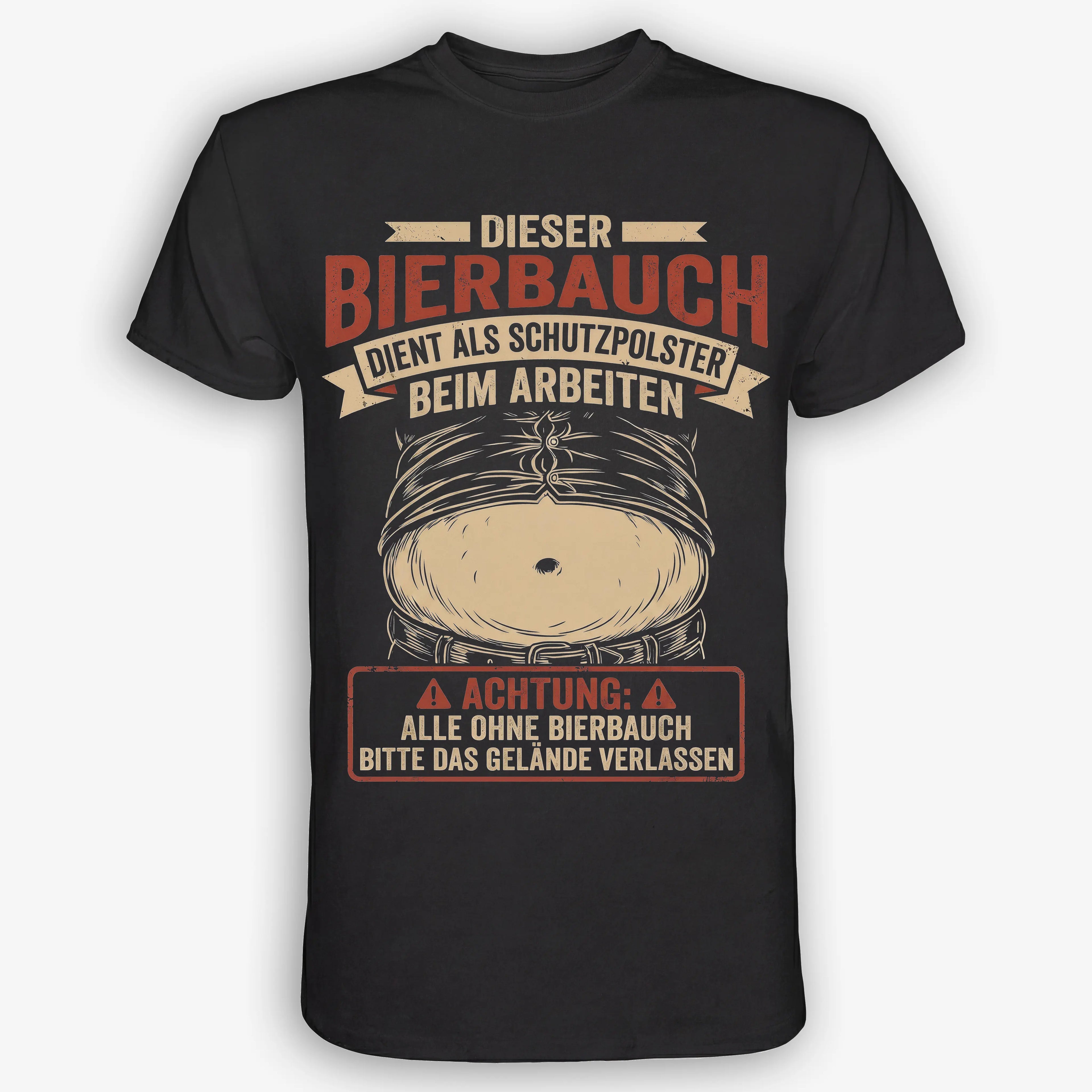Bierbauch dient als Schutzpolster - Handwerker T-Shirt
