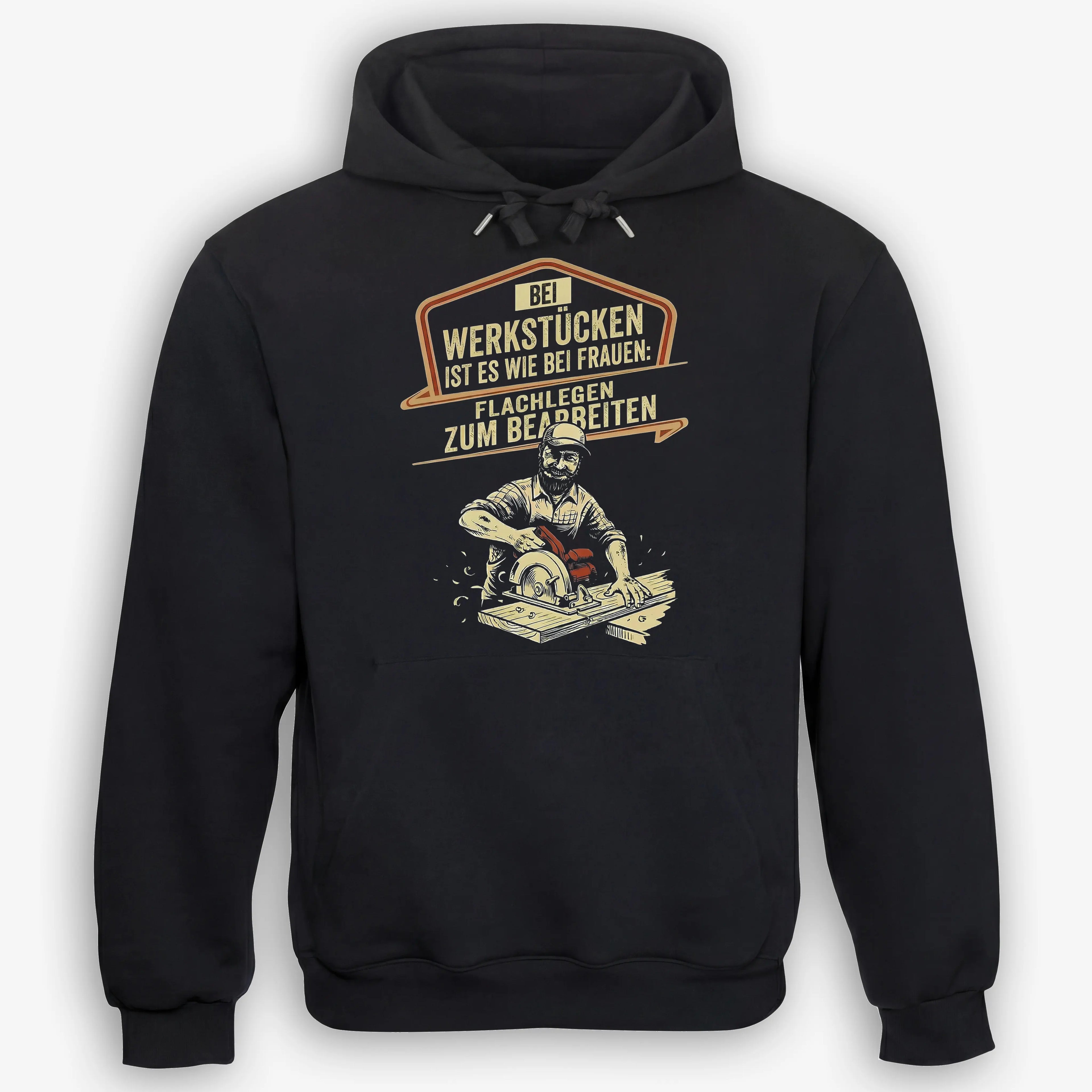 Flachlegen zum Bearbeiten - Handwerker Hoodie